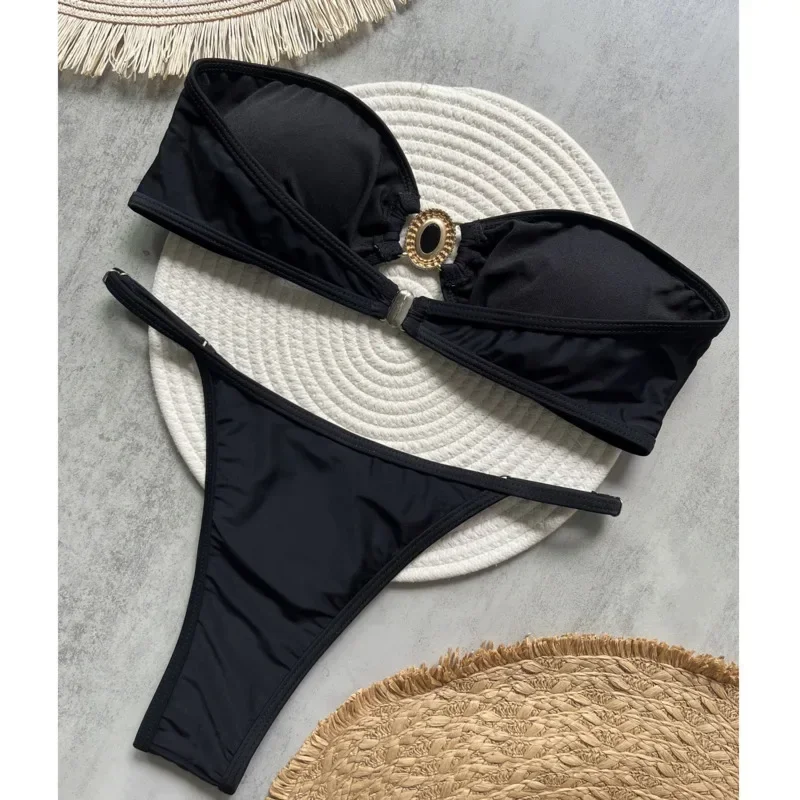 جديد مثير البيكينيات 2025 المايوه ملابس السباحة النسائية رفع للشاطئ ملابس سباحة لباس سباحة البرازيلي مجموعة البكيني بركة السباح