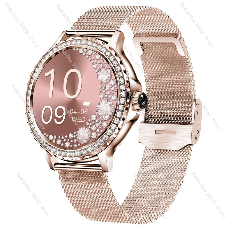 

Women Smart Watch NX19 Diamond Bracelet Bluetooth Call Heart Rate Monitoring Fashion Fitness Sports Ladies Smartwatch
