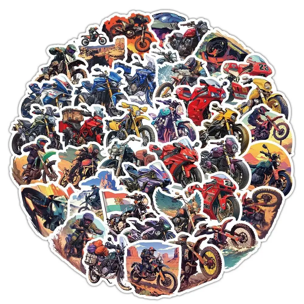 The same style 5-pack stickers, 100 pieces per pack, a total of 500 pieces of off-road motorcycle sticker creative and unique ap
