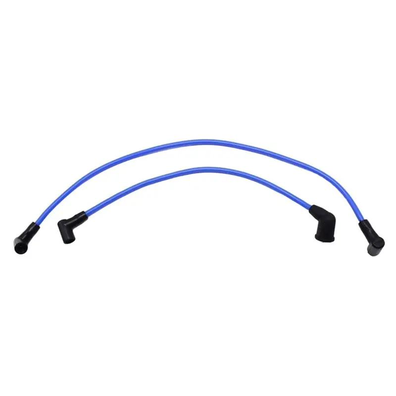 10Pcs Blue 8Mm Spiral Core Spark Plug Wires 643R For Ford Small Block 289 302 351W 79-85 Lincoln Mercury Ignitions Wire