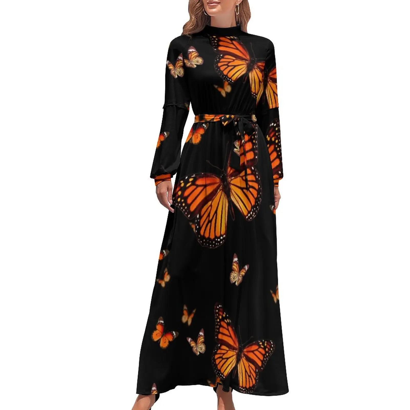 

Monarchs Aflutter Long Dress woman dress women's clothing summer 2024 novelties