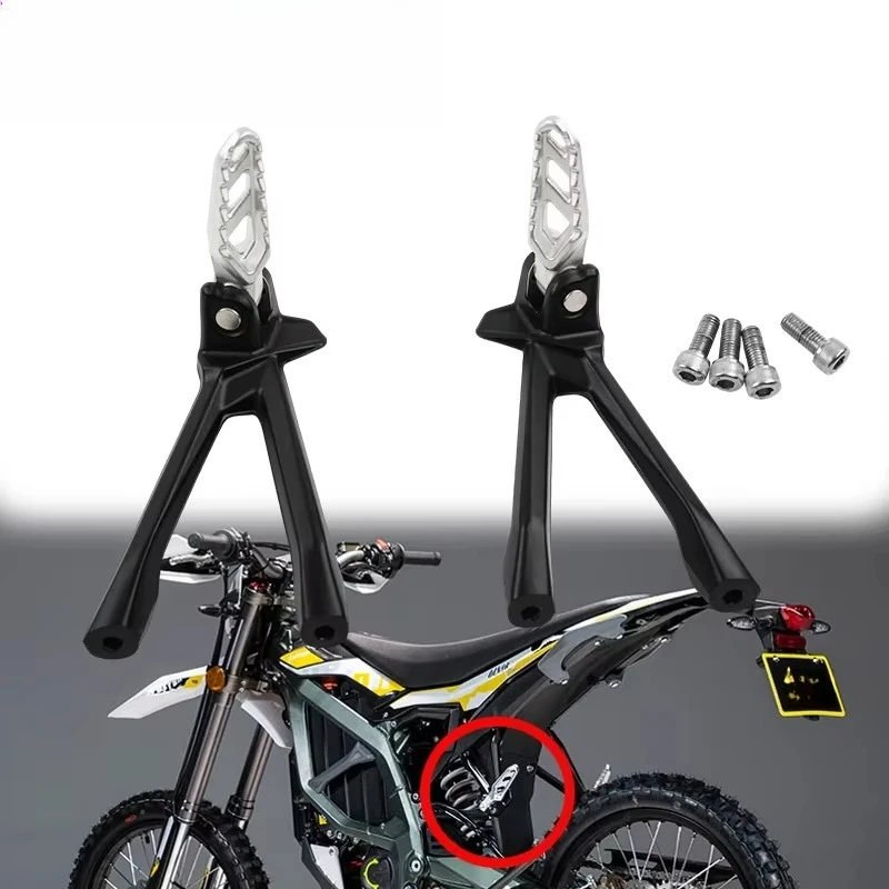 Electric for Ultra Bee Original Rear Foot Pegs Fit For Surron  Ultra Bee Electronic Dirt Pit Bike Foot Pedal Bracket Support
