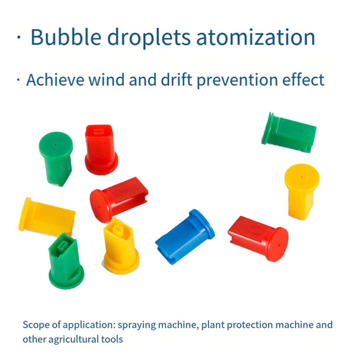 20PCS RC Agricultural Plant Protection UAV High Pressure Windproof Anti-Drift Flat Fan Spray Nozzles Blue image 2