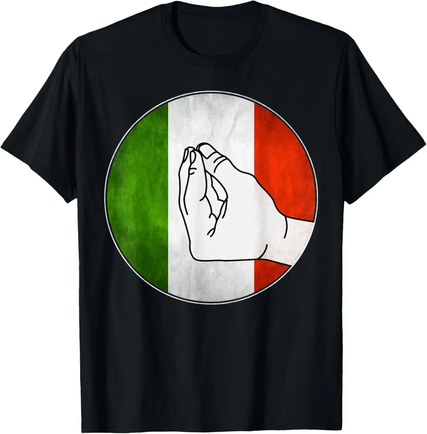 Funny Italy Hand Italian Conversation Culture Italia Flag T-Shirt