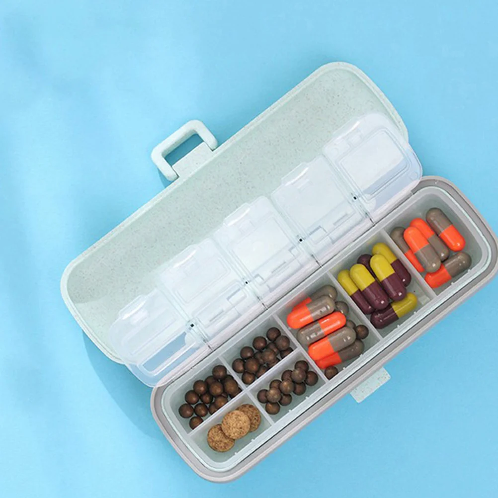 

1 шт. портативный аптечка с 7 отделениями, еженедельный органайзер для таблеток, силиконовый герметичный контейнер для витаминов для пожилых людей, путешествий на каждый день