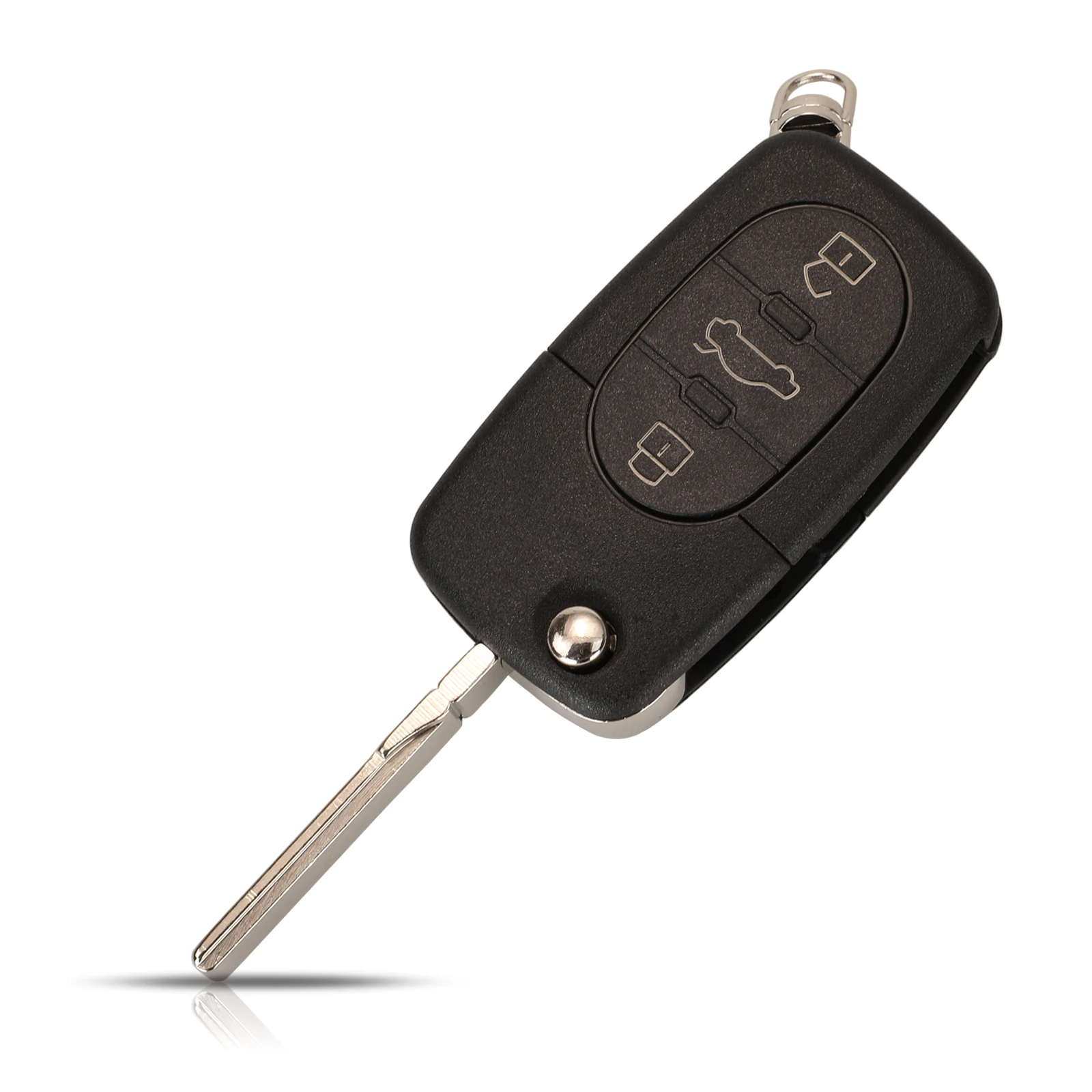 jingyuqin 3 Buttons Smart Remote Car Key 433Mhz ID48 Chip Fob For Audi A2 A3 A4 A6 A8 TT Old Models FCC: 4D0 837 231 K