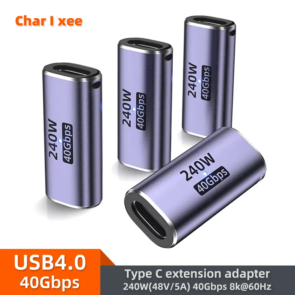 

Адаптер USB C «мама-мама» с видеофоном PD 240 Вт, 40 Гбит/с, 8 К, 60 Гц, совместимый с концентратором USB-C для Thunderbolt 4/3 MacBook Pro/Air iPad