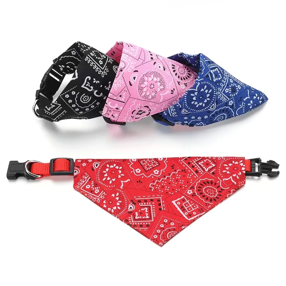 New Adjustable Triangular Bandage For Pet Dog Cat Washable Scarf Bandana Collar Bibs Cat Neck Decor Birthday Party Dress Up