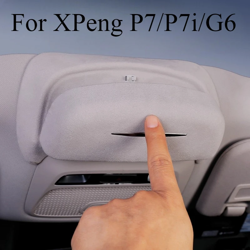 

For XPeng P7/P7i/G6 Glasses Case Wear-Resistant Sunglasses Holder Storage Box Highland Eyeglasses Organizer Case