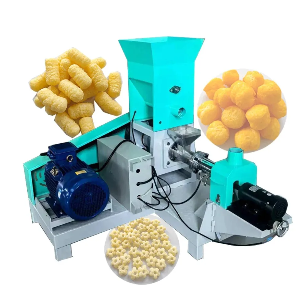 

380V Corn Extruder Machine Maize Rice Puffing Snack Food Maker Rice Corn Puff Machine Puffed Corn Snacks Making Machine HJ-DGP50