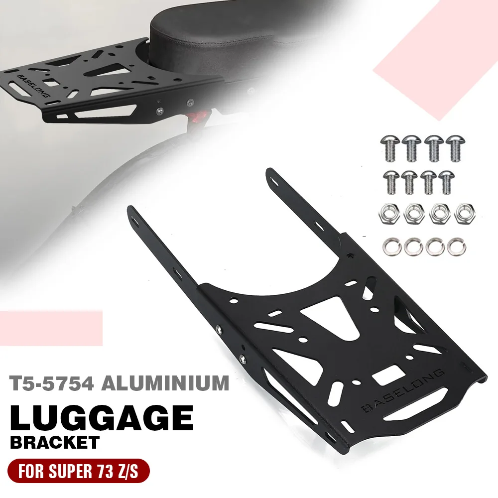 

Motorcycle Accessories For Super 73 Z/S Series Rear Basket Electric Bike Rack Luggage Cargo Rack Electric Bike Super73 Aluminium
