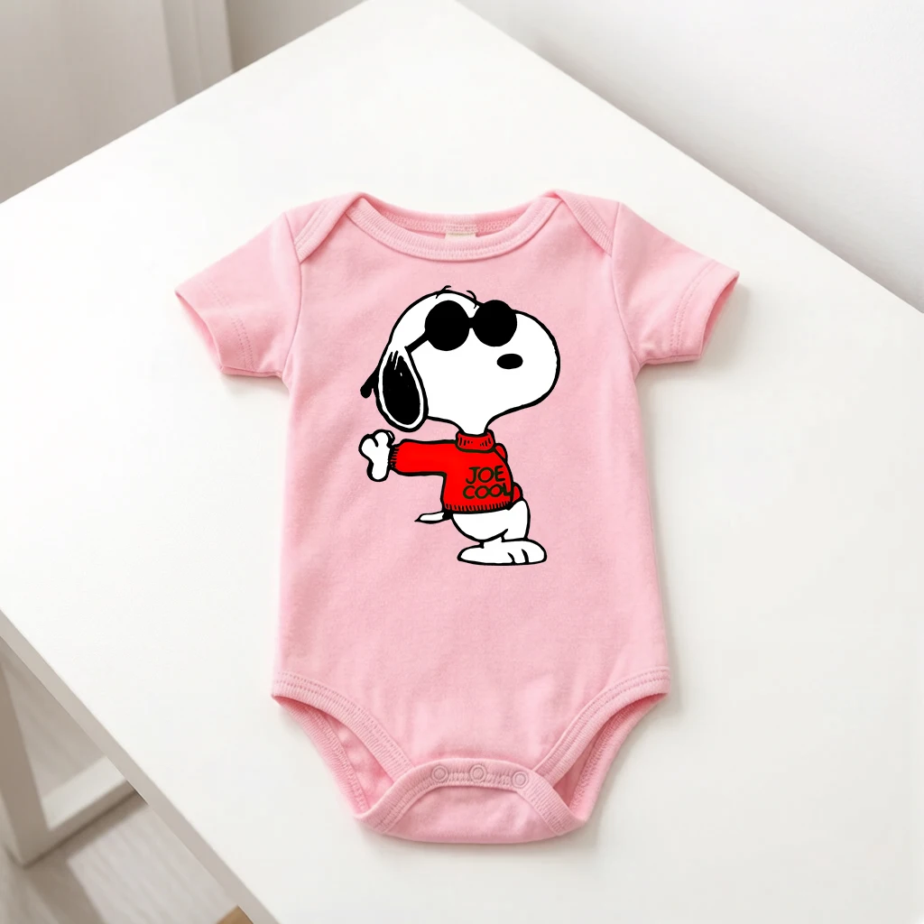 

Snoopys Girl Baby Jumpsuit Cotton Newborn Anime Game Role Cute Anime Cartoon 3-24m Infant Kids Clothes Safe Soft Romper Bodysuit