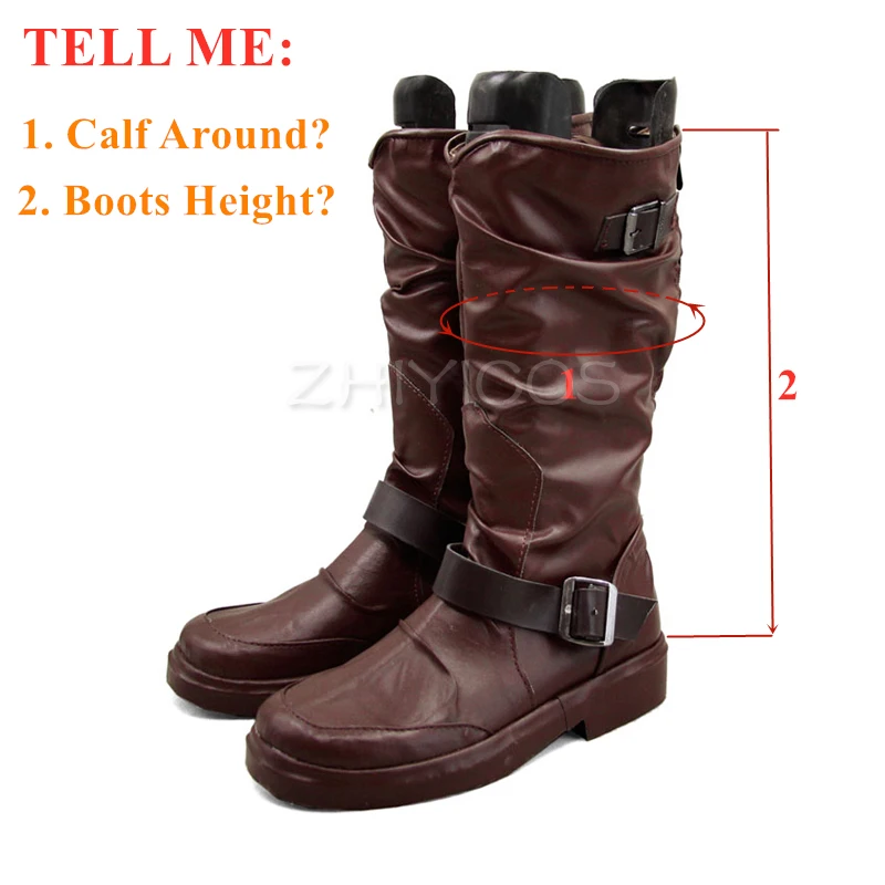 ZHIYICOS Anime Noragami Yato Cosplay chaussures Yato Cosplay bottes Halloween chaussures de fête pour hommes femmes en cuir PU