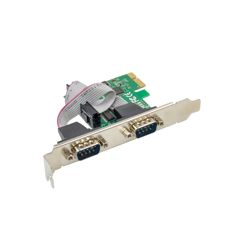 Expansion Card ST316 Pcie X1 AX99100 2S DB-9 Pin RS232 COM Port Multi-Function Convenient Expansion Card