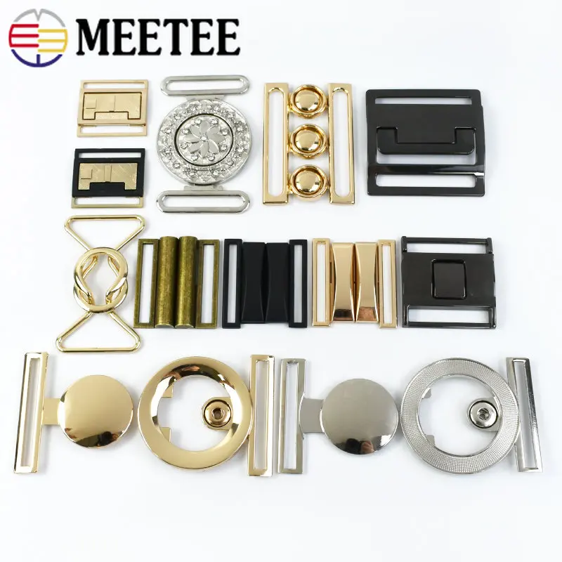 5Pcs 30-60mm Women Coat Metal Buttons Down Jacket Dress Belt Buckles Garment Handbag Decorative Clasp DIY Sewing Accessories