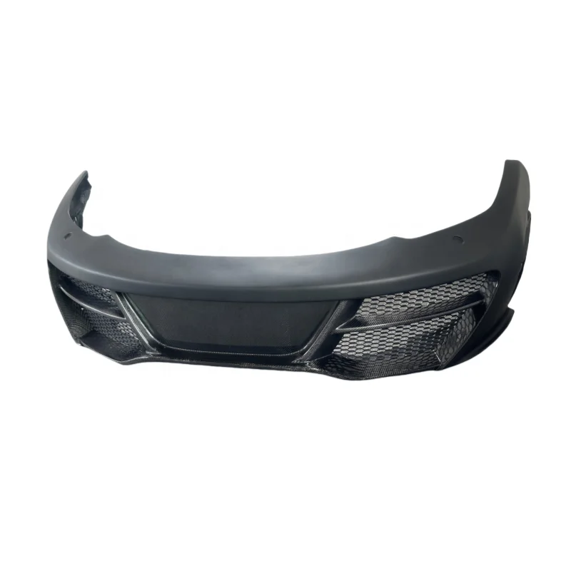 

For McLaren MP4-12C Carbon Fiber Front Lip Shovel Modified RZ Style Large Surrounded Front Bar Bumper