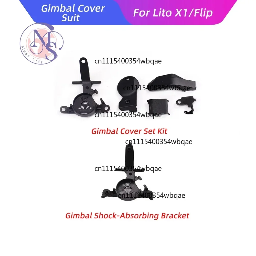 ZOCI-FOR-Gimbal Cover Set Kit Shock Absorbing Bracket For Lito X1 Flip Drone Replacement Repair Spare Parts