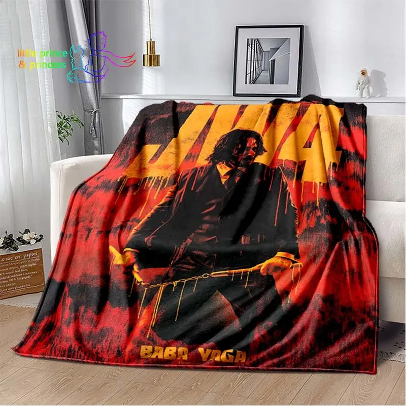 2023 Pop Movie John Wick Chapter 4 Blanket Lightweight Comfortable Soft Breathable Ultra Warm Blanket Bedding Travel Bedding