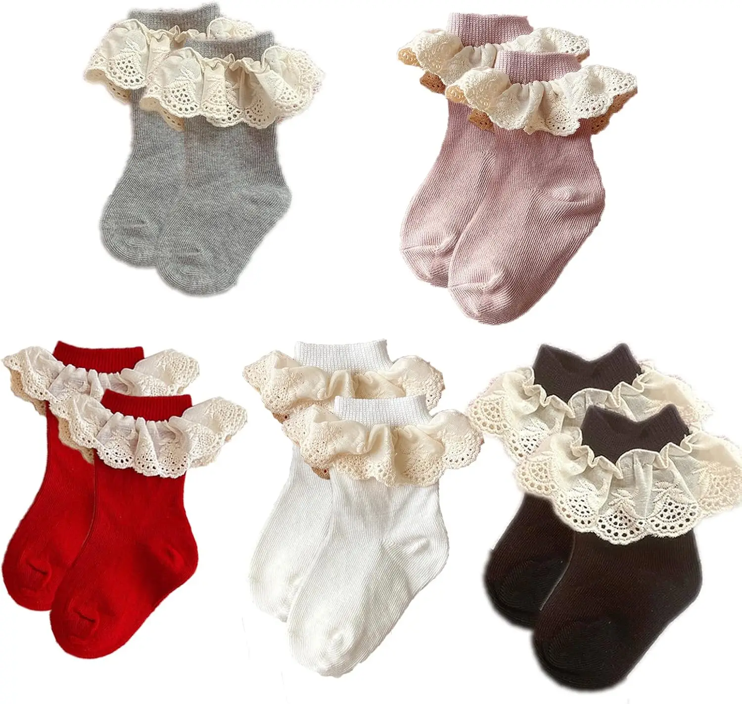 

Кружевные носки с оборками для маленьких девочек, платье принцессы для малышей, носки, детские носки до щиколотки