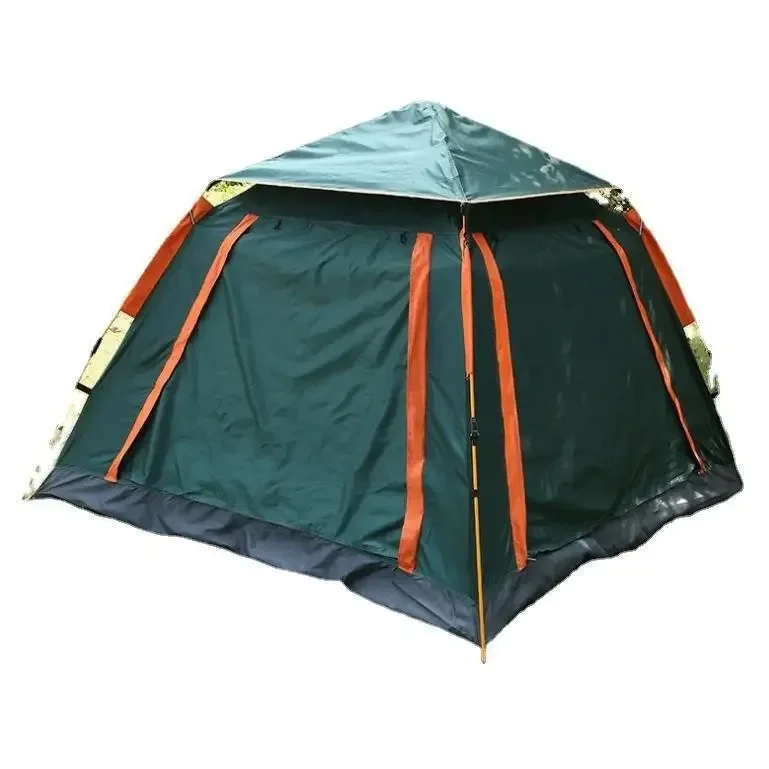 

Outdoor spring-type automatic quick-opening tent 4-5 people double-layer tent outdoor mountain camping tent