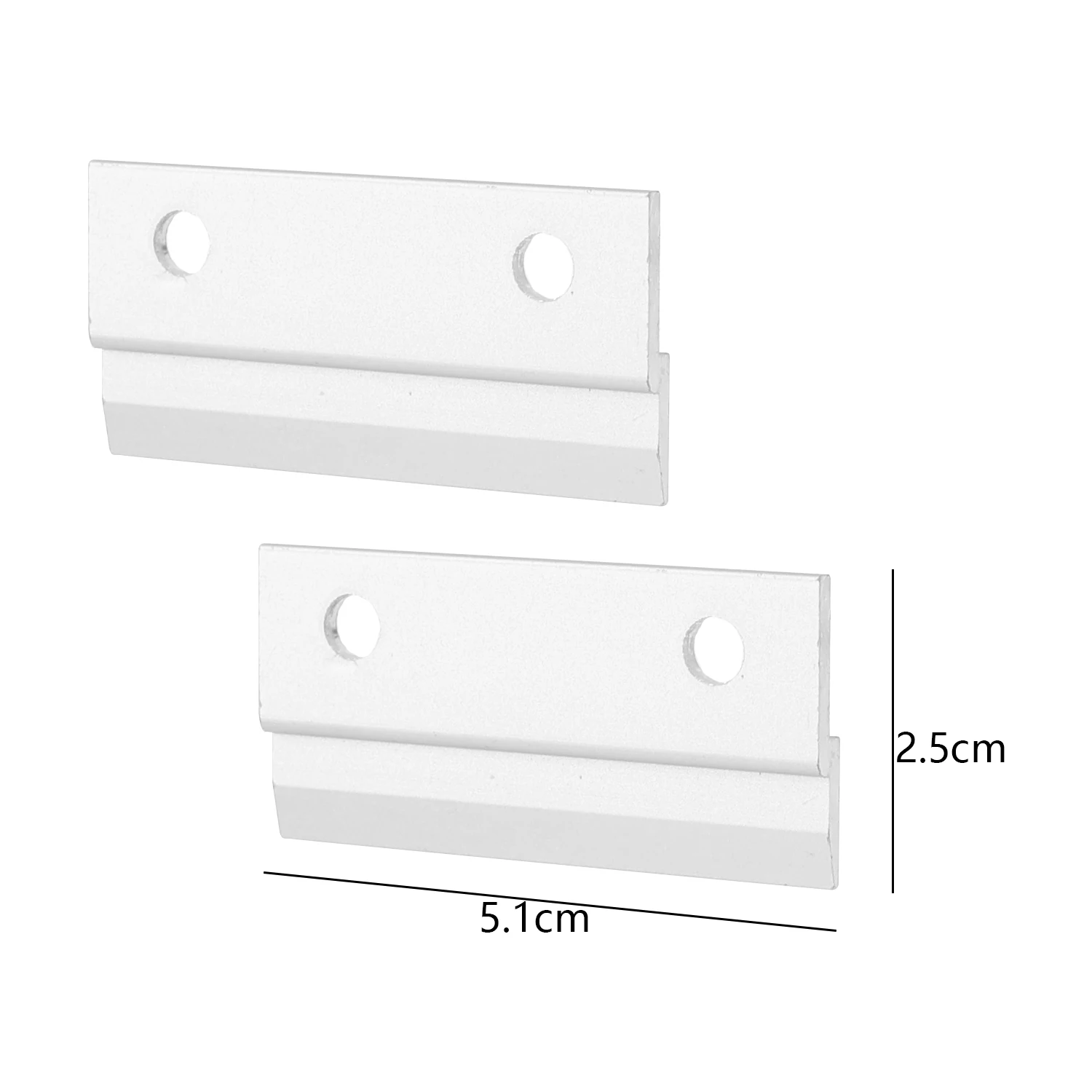 2/40 Stück Aluminium-Bilderleisten, Z-förmige Wandhalterung, Schwerlast-Flush-Mount-Verbinder für Spiegel und Whiteboards – Detail 10