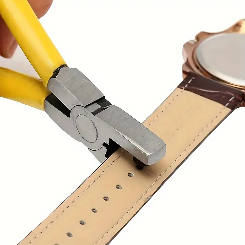 Watch Strap Hole Punch Plier Mini Belt Leather Punching Tool Portable Round Hole Puncher For Watch Band Belt Shoe Leather Craft