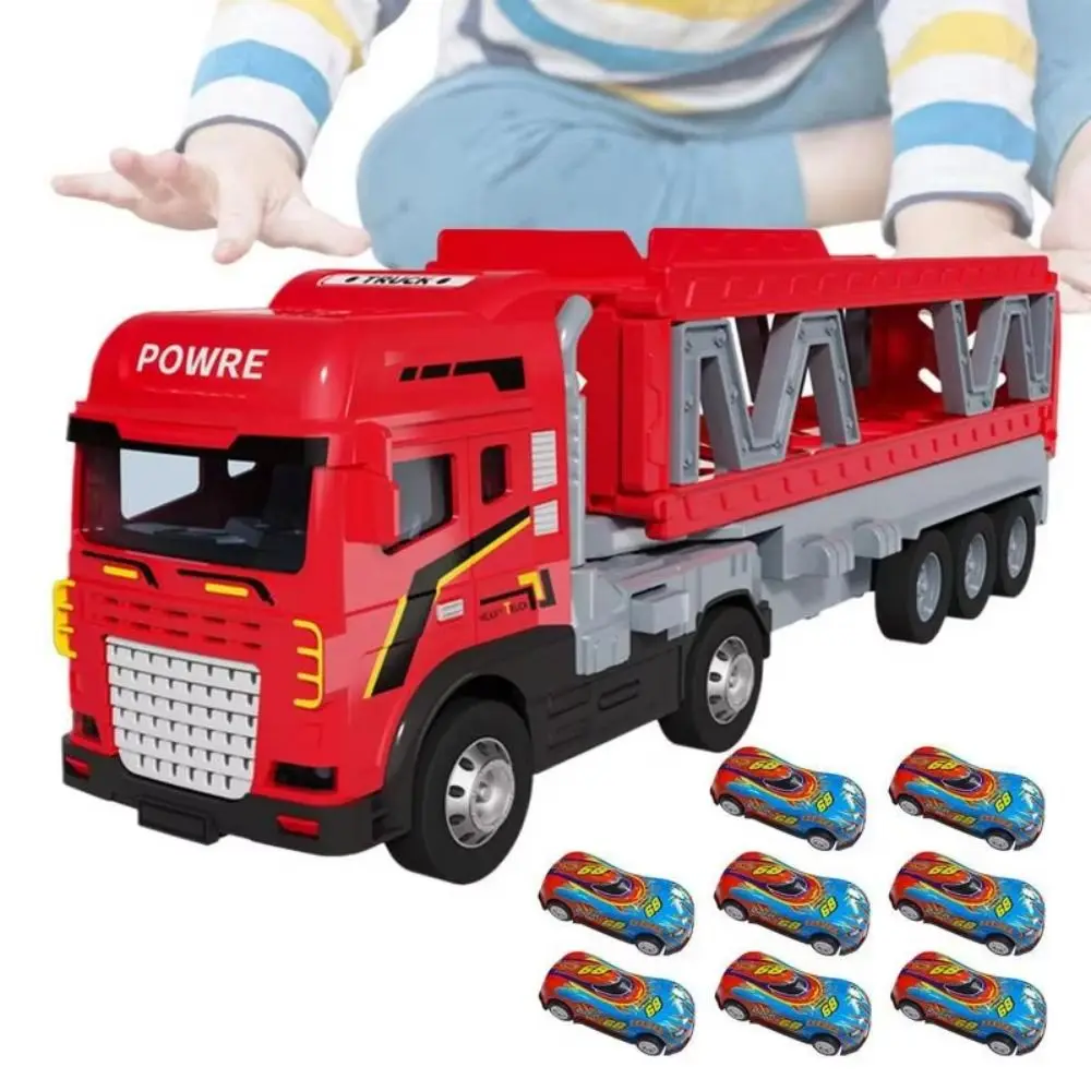 

Pull-Back Inertial Transport Vehicle Engineering Vehicle Transporter Truck Electric Ejector Orbit Car Sound and Light