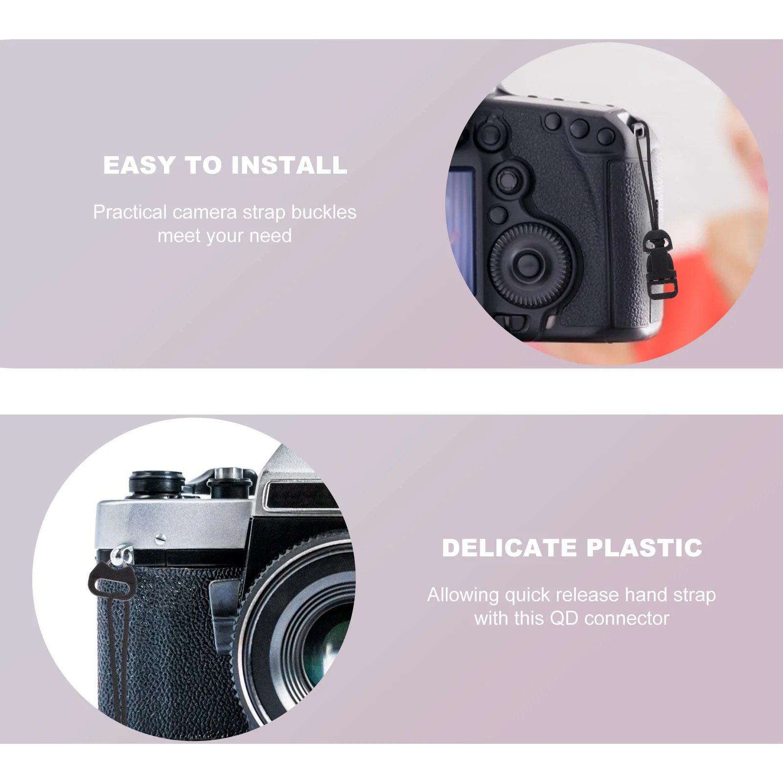

8Pcs Quick Release Camera Strap Buckles Qd Loop Connector Mini Converter for Camera Neck Strap Accessories Mini Qd Loop