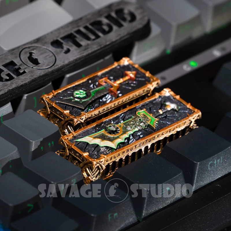 1 Piece WOW Ashbringer Shalamayne Greatsword Of The Brotherhood Keycap Handmade Resin Key Cap For MX Switch 2.25U 2.75U