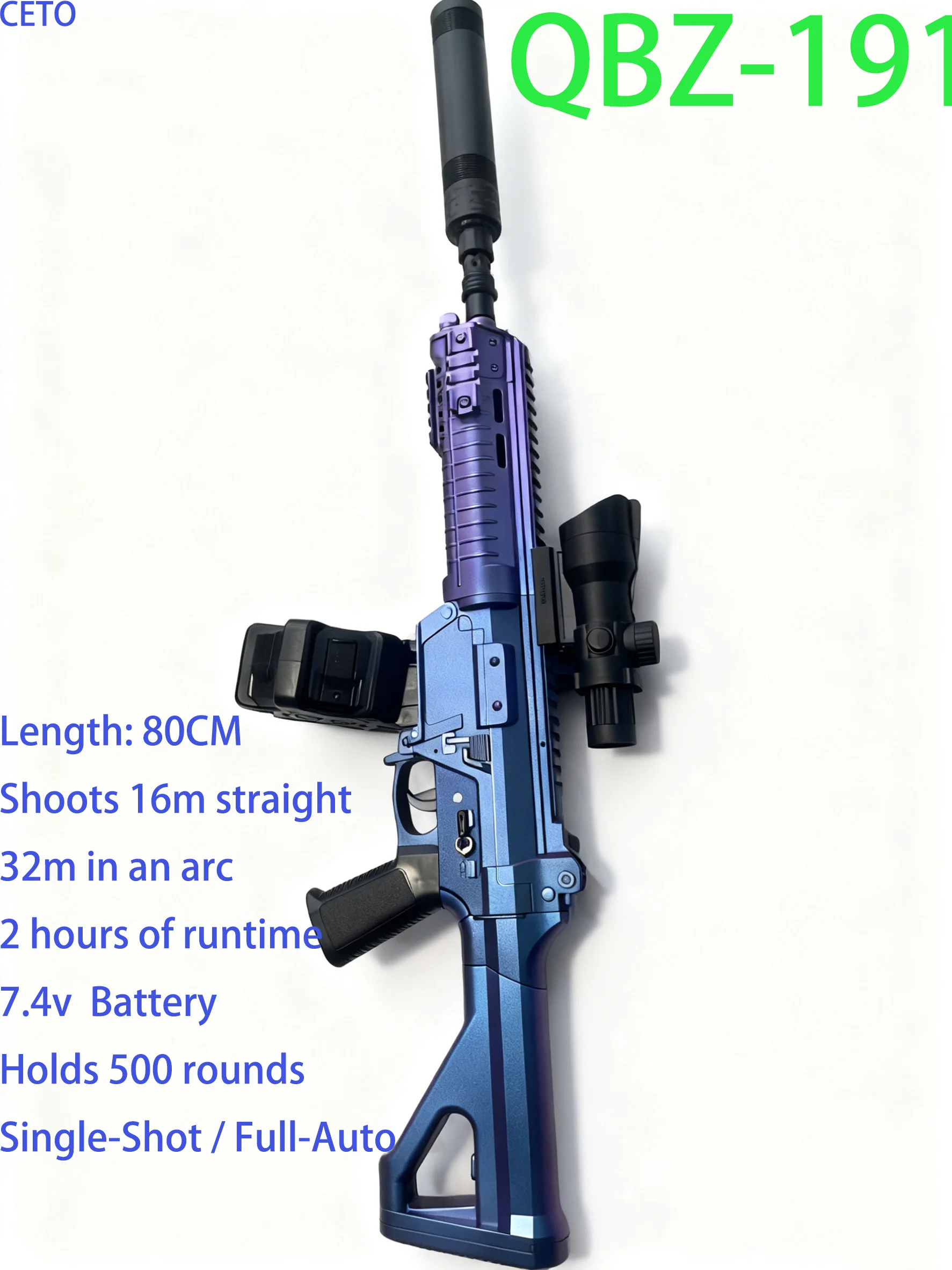 M416 Ultimate EBB Gel Blasters: giocattolo per pistola Blaster con sfera di gel elettrica automatica, combattimento di squadra ad alta velocità e all'aperto, regalo perfetto per adulti