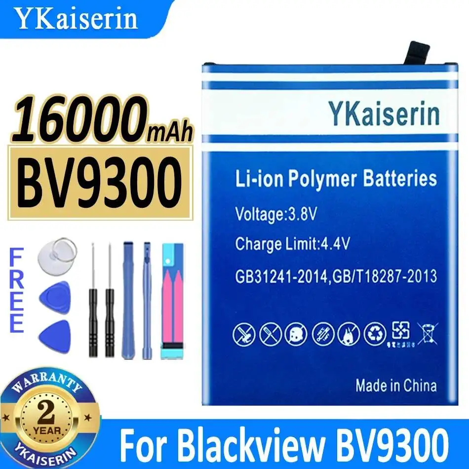 

Аккумулятор для мобильного телефона Blackview BV9300, 16000 мАч, безопасный, Li676590HT