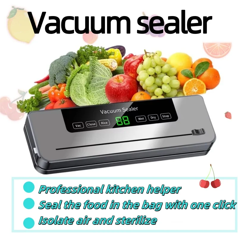 

Household Electric Vacuum Machine Sealed Food Packaging Machine Vacuum Packaging Bag Food Bag Kitchen Vacuum Packaging Machine