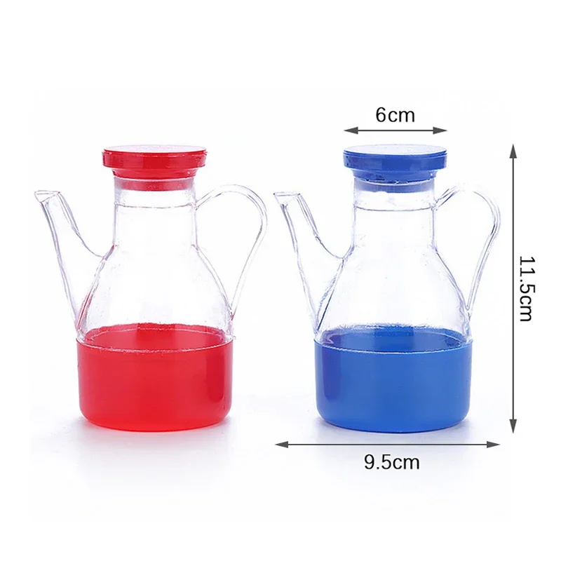 250ml Transparent Gravy Boats Leakproof Oil Can Bottle Condiment Dispenser Plastic Soy Sauce Vinegar Container Pot Kitchen Cruet