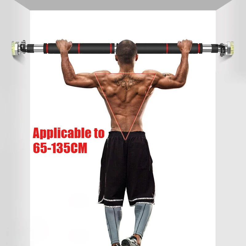 

Door Frame Pull Up Bar Indoor Fitness Chin Up Horizontal Bar Home Gym Wall Push Up Training BarHang Workout Equipment 65cm-135cm