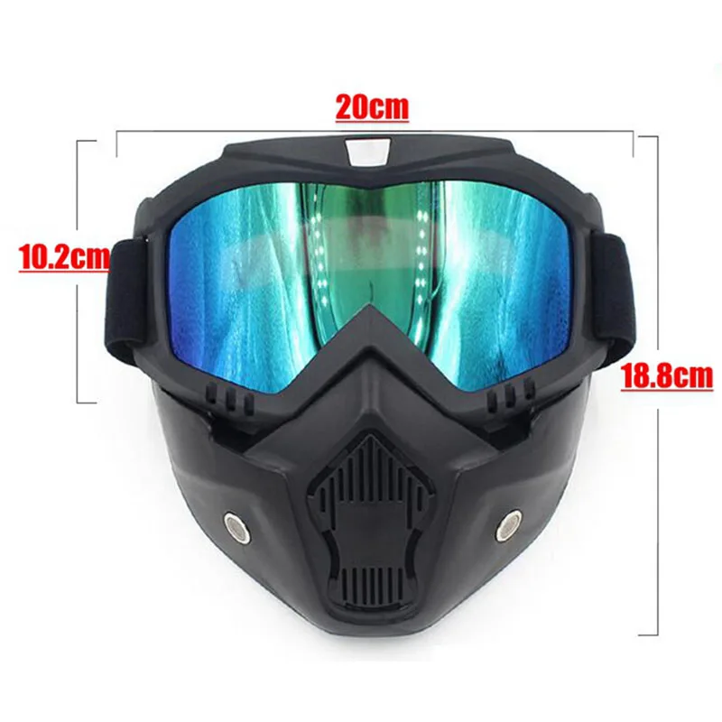 Tactical Full Face Mask Goggles UV Proof Windproof Anti-Fog Paintball Mask Airsoft Shooting Safety Protective Mak