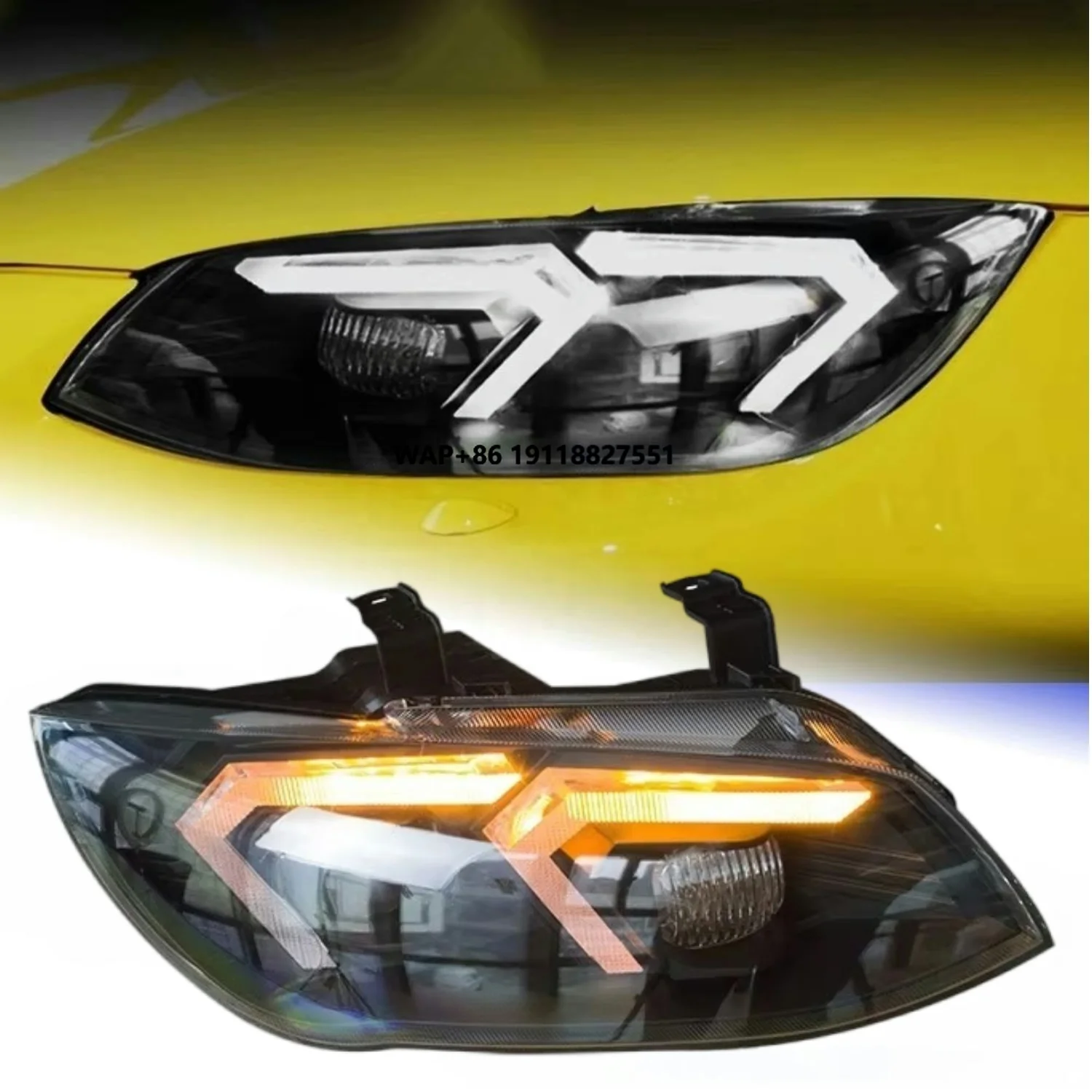 

E92 E93 Upgrade Headlights LED for 3 E92 E93 2011-2013 335i 330i 325i DRL Angel Eye Projector Lens Head Lamp Assembly