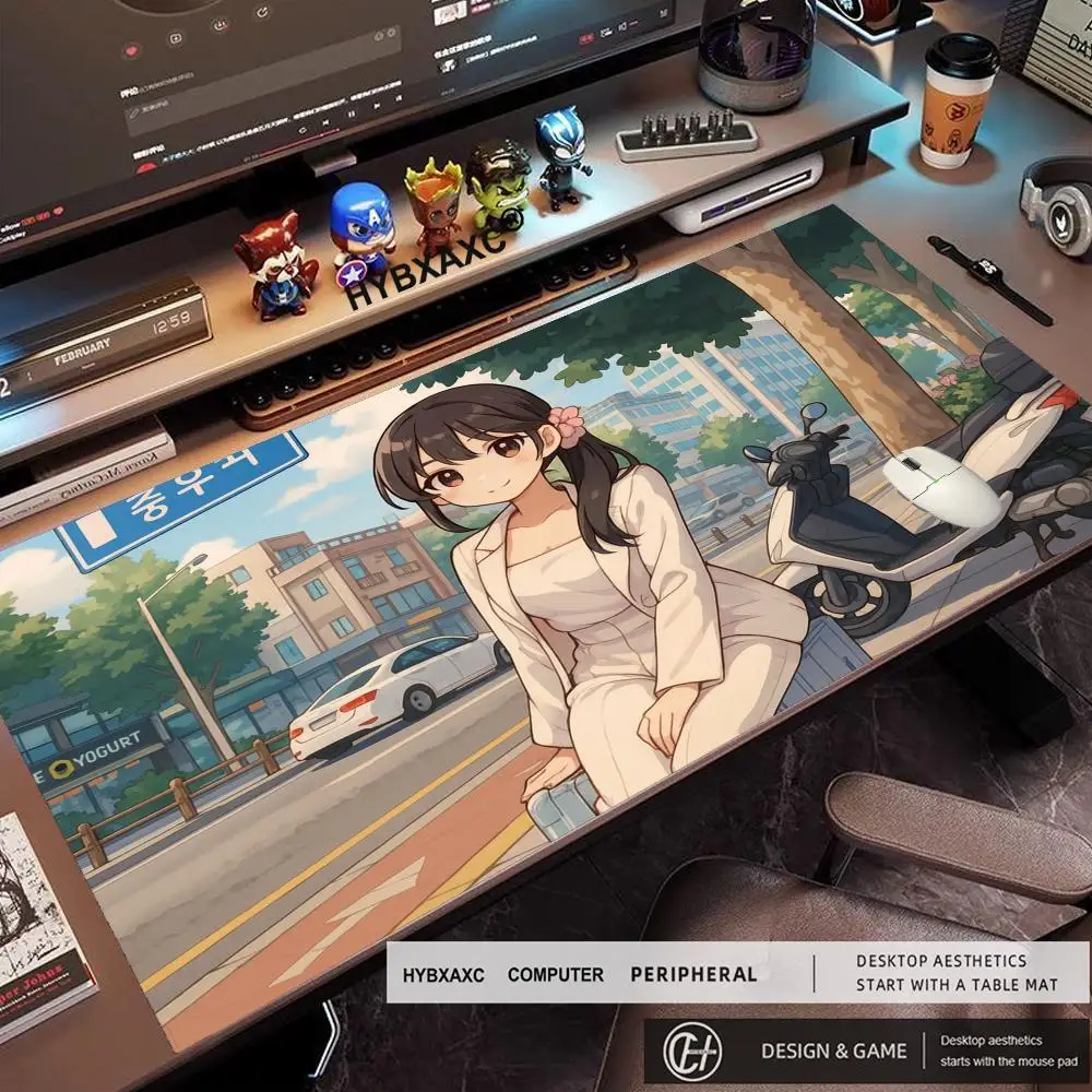 

HD Japanese Street Style Mouse Pad Gamer XL HD Large Custom Mousepad XXL Desk Mats Natural Rubber Carpet Gaming laptop Mice Pad