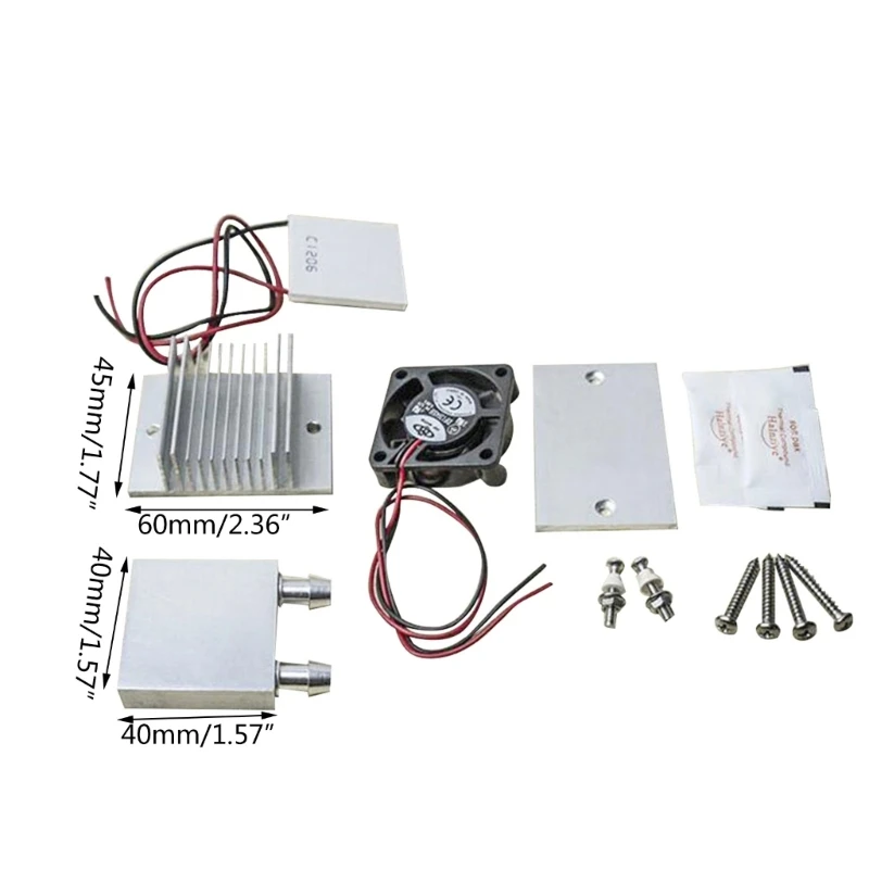 TEC1-12706 Thermo-elektrische Peltier Module Waterkoeler Koelsysteem Kleinschalige DIY 60W Dropshipping