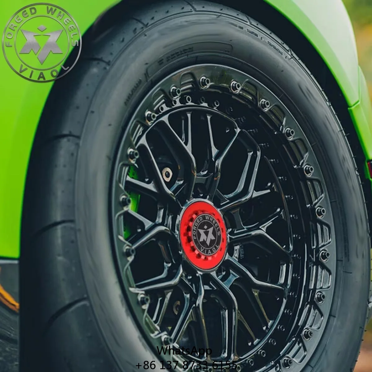 Viaol Custom Beadlock High Quality Forged Alloy Wheels 16/17/18inch Off-Road 5x120/112/114.3 Black Finish Model YOF-010