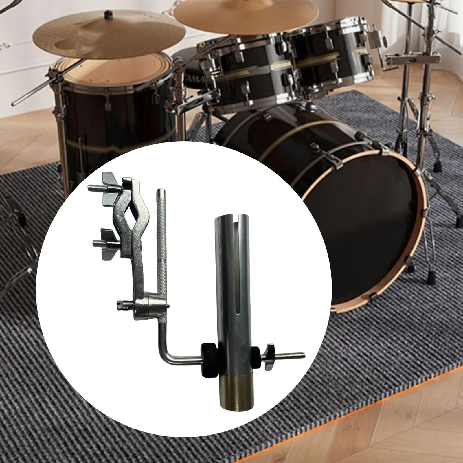 

Tremolo with Holder Clamp with Rod Arm, Sturdy Drum Clip, Percussion Parts, Metal Mounting Bracket Hardware