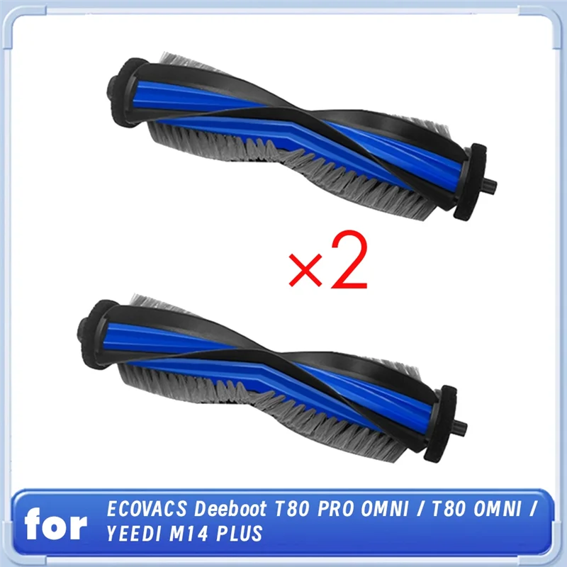 AT28-2 Pcs Escova Principal Para ECOVACS Deeboot T80 PRO OMNI / T80 OMNI / YEEDI M14 PLUS Kit de reposição para aspirador de pó