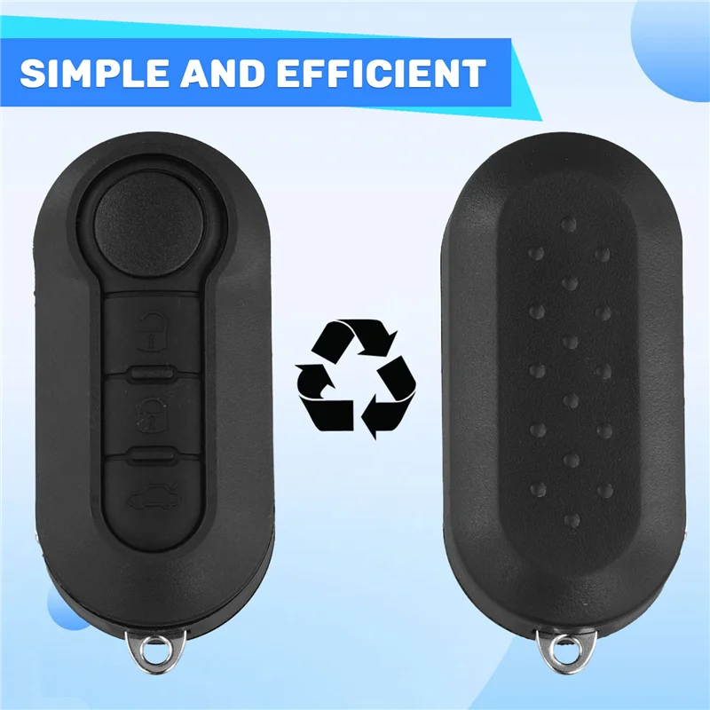 

ABQB-433Mhz ID46 Chip Remote Key Marelli System Flip Remote Key 3 Button With Trunk Switch For Fiat Strada Mobi Uno Fiorino