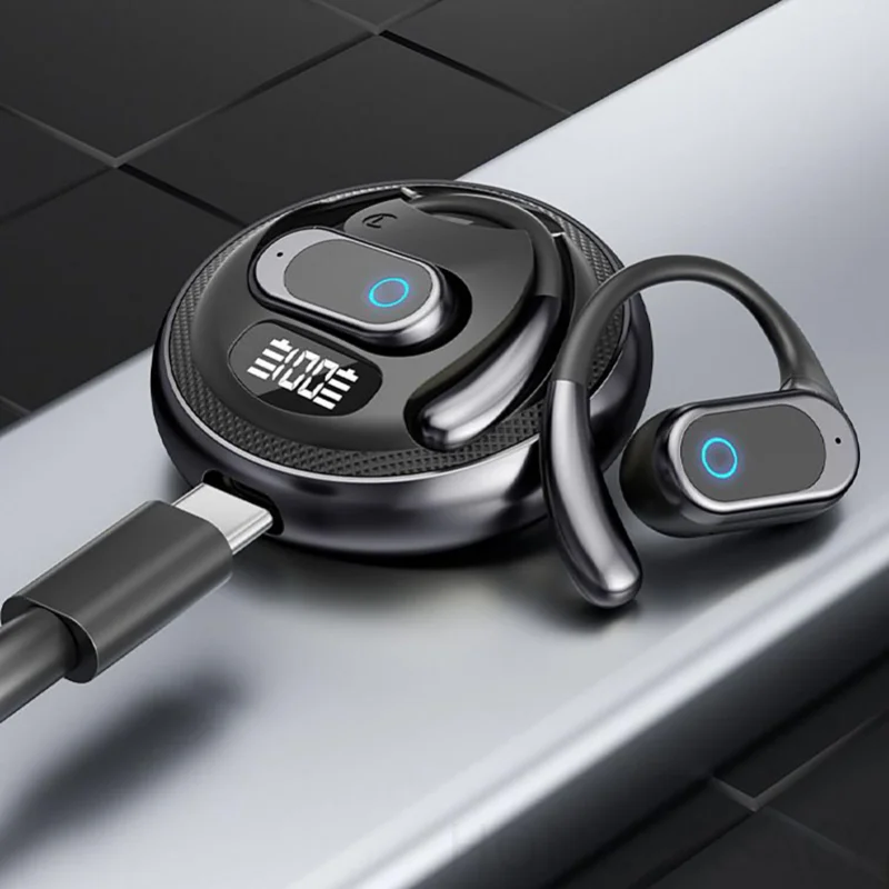 أحدث سماعات أذن مفتوحة بخاصية إلغاء الضوضاء سماعات أذن واضحة للمكالمات فوق الأذن سماعات أذن للرياضة للعبة السفر تجريب الدراجات النارية #6