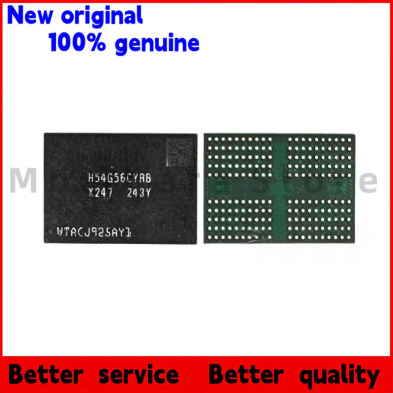

1PCS/ 100% brand new H54G56CYRB LPDDR4 DRAM Black plastic casing