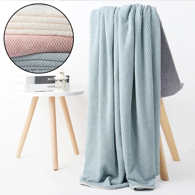 

5 Color High Quality 100% Cotton Waffle Bath Towels For Adult Soft Absorbent Towel Household Bathroom Towel Sets 70x140cm