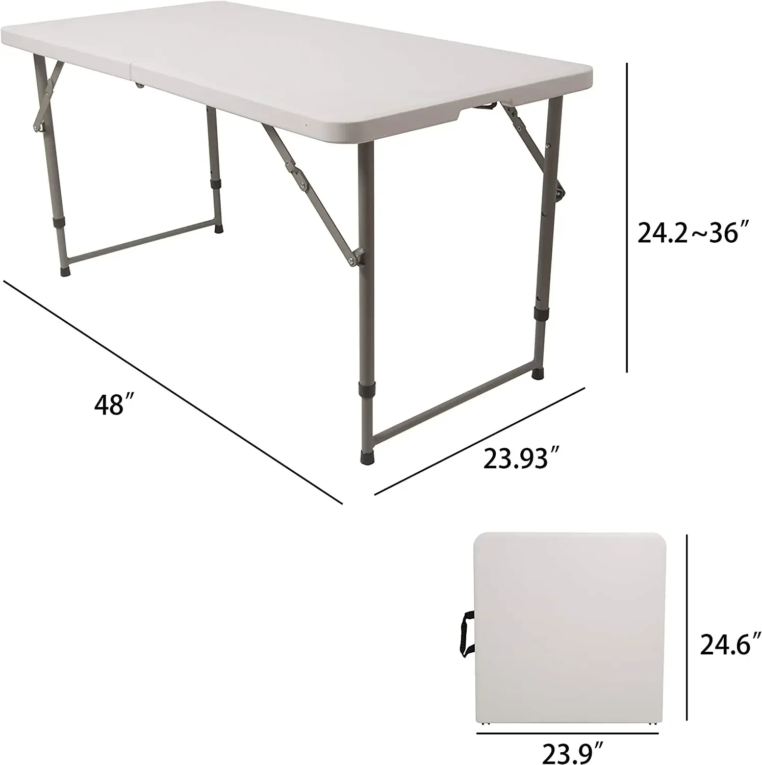 Outdoor Plastic Mesa Plegable 5ft Kitchen Dining Foldable Tables Banquet Party Picnic Bbq Camping Folding Table