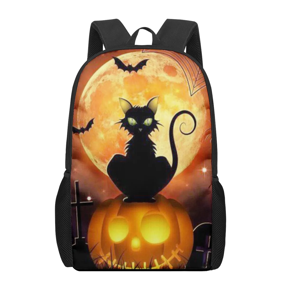 pumpkin Halloween printing children's backpacks students children boys girls school bags shoulder bags