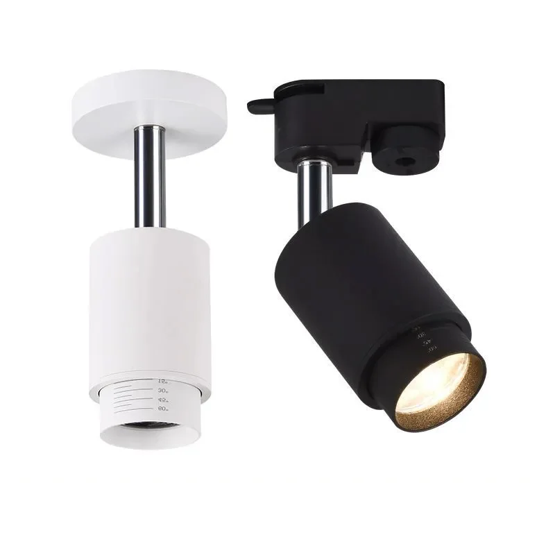 Foco de luz Led descendente regulable, luz de pista montada en superficie, lámpara LED COB de fondo, iluminación interior de techo, 5w, 7w, 9w