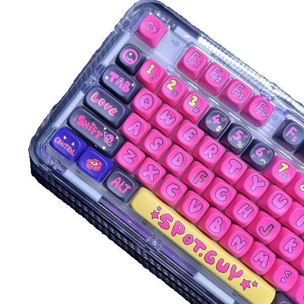 

Дизайнерский шарнир, пятисторонний сублимационный колпачок, высота МАА, механический ключ с 130 клавишами