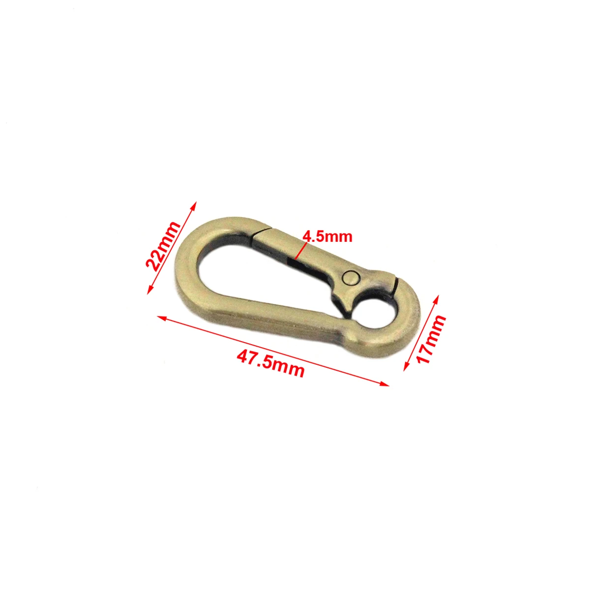 1pcs Metal Snap Hook Fashion Bag Connector Buckle for Webbing Leather Craft Bag Strap Belt Garment Luggage DIY Accessory